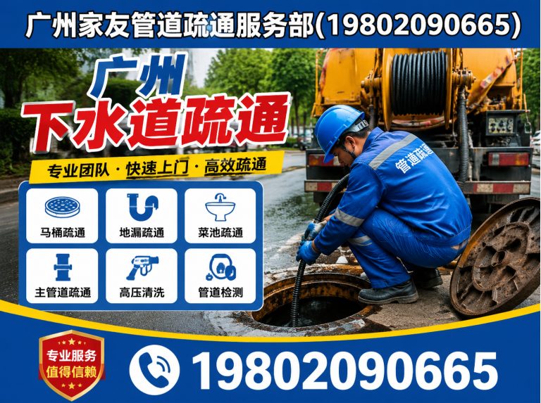 从化区广州下水道疏通展示图